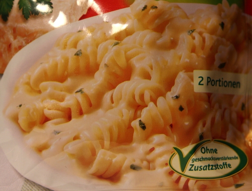 Knorr Spaghetteria Pasta alla Parmesana Fusilli in Käse Sauce Verpackung Packaging Detail