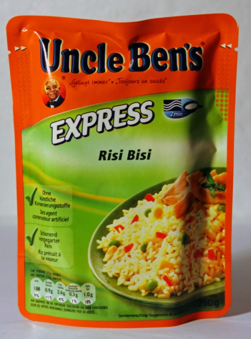 Uncle Ben's Express Risi Bisi Verpackung Packaging