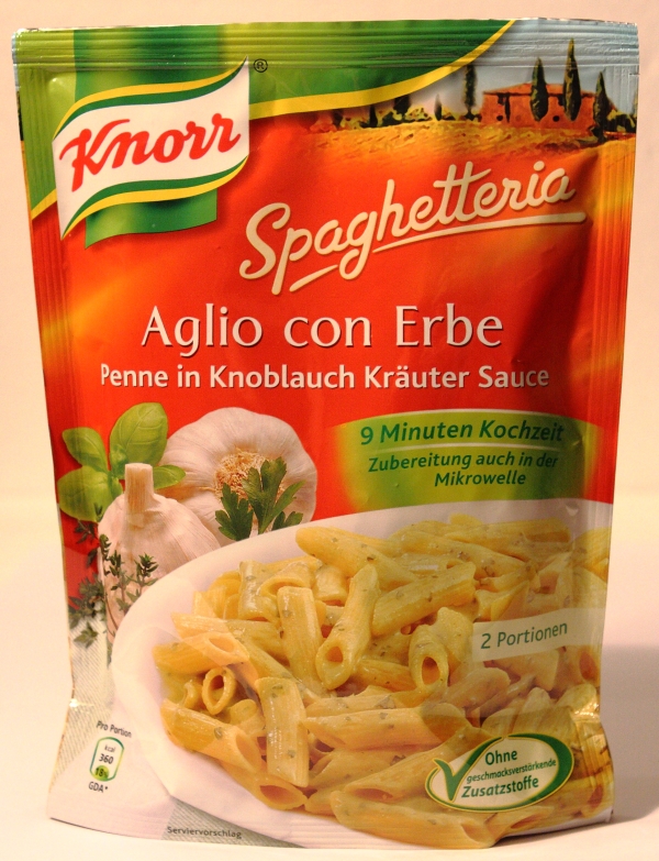 Knorr Spaghetteria Aglio con Erbe Verpackung