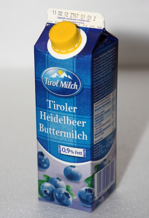 Tirol Milch Heidelbeer Buttermilch Verpackung