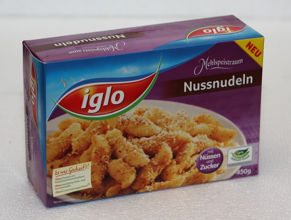 Iglo Nussnudeln Packung