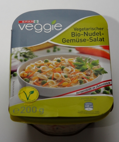 spar veggie bio nudel gemüse salat verpackung aussehen 1