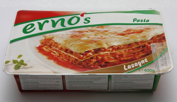 ernos pasta lasagne packung verpackung