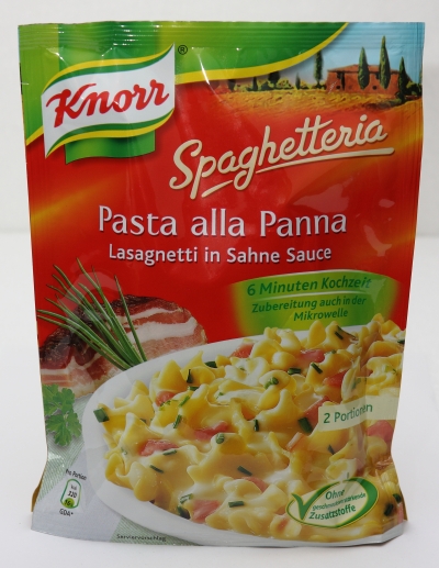knorr spaghetteria lasagnetti sahnesauce verpackung aussehen