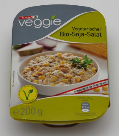 spar veggie bio soja salat verpackung