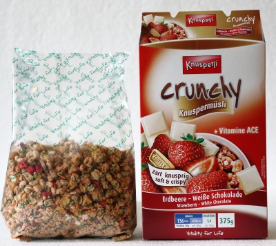 müsli inhalt vergleich verpackung inhalt erdbeere schokolade frühstück