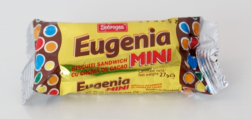 Eugenia Mini Schokoriegel Biskuit Kakao Bilder aus Rumänien